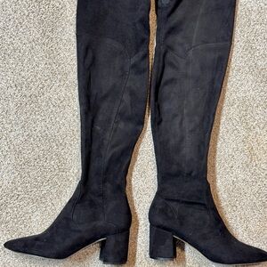 Marc Fisher Black Over the Knee Boots